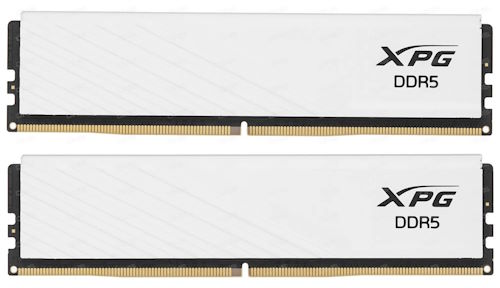 Модуль памяти DDR5 32GB (2*16GB) ADATA AX5U6400C3216G-DTLABWH XPG Lancer Blade white PC5-51200 6400MHz CL32 1.4V