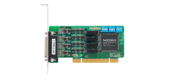   Xcom-Shop Плата MOXA CP-114UL-I-DB9M 4 Port UPCI Board, w/DB9M Cable, RS-232/422/485, w/Isolation, Low Profile