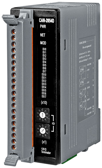 Модуль ICP DAS CAN-2054D CR DeviceNet module of 8-channel DI and DO