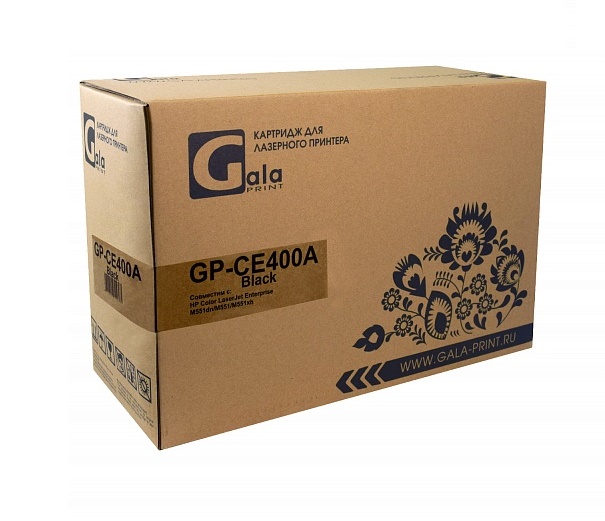 Картридж GalaPrint CE400A black (№507A) 5500 копий