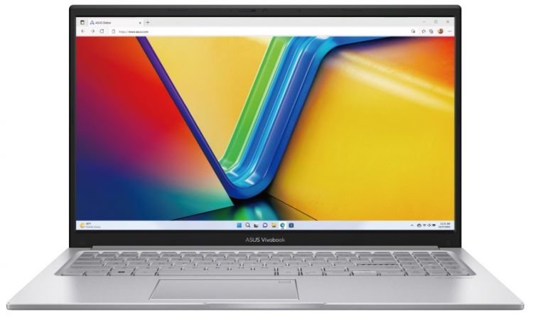 Ноутбук ASUS VIVOBOOK X1504ZA-M004T0-BQ028 90NB1022-M00HW0 I5-1235U/8GB/512GB SSD/15.6 FHD/BT/cam/DOS/silver