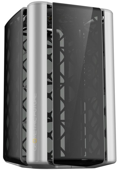 Корпус mATX Geometric Future Model 2 The Ark Gray 1AM2AKGA00100 без БП, серый, 3*USB 3.0, audio