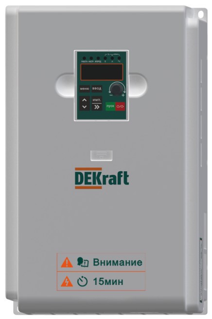 Преобразователь частоты DEKraft DEKV060G011T4B DEKV060-11кВт 3 фазы 380В с торм. модулем