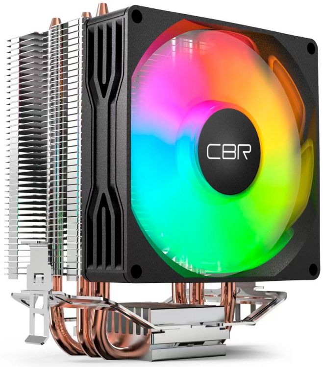 Кулер CBR CBR-CC-3130-RGB-PWM LGA775/1366/1155/1156/1150/1151/1200/1700/AM2/АМ2+/АМ3/AM3+/FM1/FM2/AM4/AM5 (TDP 130W, 90mm, 2600rpm, 32dBa)