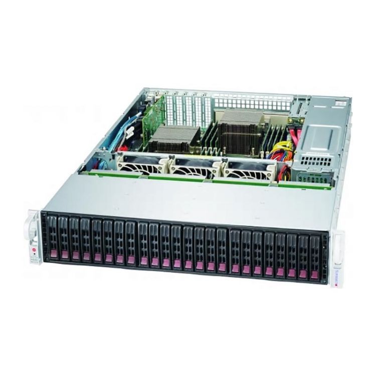 Корпус серверный Supermicro CSE-216BE1C4-R1K23LPB 2U (24 x 2.5 HS Bays, 12G SAS3, 13 x 13.68, EE-ATX, E-ATX, ATX, 7xLP, 1200W Titanium)