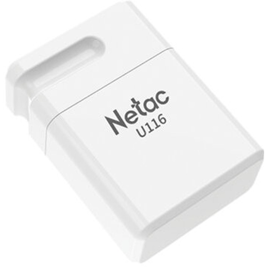 Накопитель USB 2.0 8GB Netac NT03U116N-008G-20WH U116 white