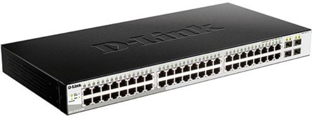 Коммутатор управляемый D-link DGS-1210-52/ME/B2A 48x10/100/1000Base-T, 4x1000Base-X SFP, L2