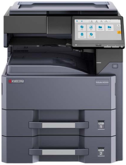 МФУ лазерное черно-белое Kyocera MZ4000i 1102ZS3NL0 A3, 40/21 ppm A4/A3, 1200 dpi , 4GB + 32GB SSD, USB3.0, Ethernet, без крышки и старта