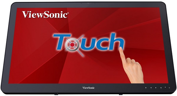 Монитор 23,6 Viewsonic TD2430 Touch 1920x1080, 25 мс, 250 кд/м2, 3000:1, 178°/178°, MVA, DP, VGA, аудио стерео, SPG,USB Type A x2, USB Type B