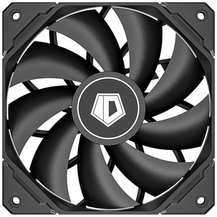 Вентилятор для корпуса ID-Cooling TF-12025-PRO BLACK 120Ч120Ч25mm, 700-1800rpm, 82.5CFM, 15.2-35.2dBA, 4-pin PWM BOX