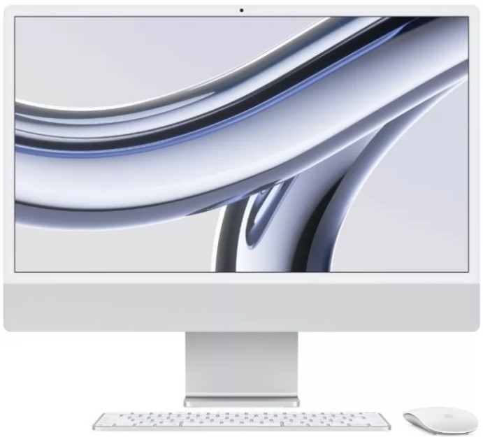 Моноблок 24'' Apple Imac 24 (2023) Z19D002LT, Z19D0019T M3 8-core CPU, 10-core GPU, 16Gb, SSD 512Gb, Silver