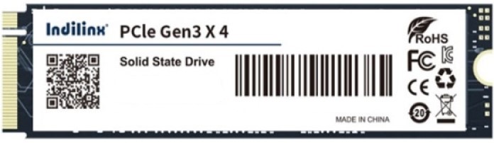 Накопитель SSD M.2 2280 Indilinx IND-4XN80S256GX 256GB PCIe 3.0 x4 NVMe TLC 2300/1200MB/s TBW 200