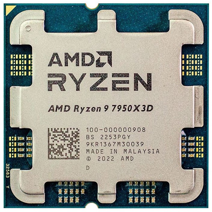 Процессоры AMD AM5  Xcom-Shop Процессор AMD RYZEN X16 7950X3D 100-000000908 Zen 4 16C/32T 4.2-5.7 GHz (AM5, L3 128MB, 5nm, 120W TDP) OEM