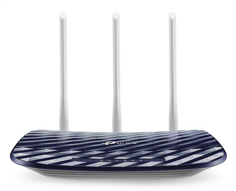 Роутер TP-LINK Archer C20 Wi-Fi 2.4/5ГГц, 802.11g/n/ac, 4xLan 10/100/1000, 1xWan, 3 антенны, rev (RU)