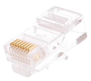   Xcom-Shop Коннектор NIKOMAX NMC-RJ88RZ50UD1-100 под витую пару RJ45/8P8C, Кат.5e, покрытие 50мкд, универсальный, уп-ка 100шт