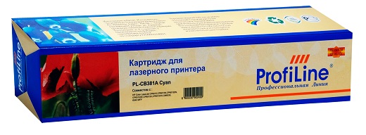 Картридж ProfiLine PL-CF381A для принтеров HP Color LaserJet Pro M475/M476 MFP Cyan 2700 копий ProfiLine