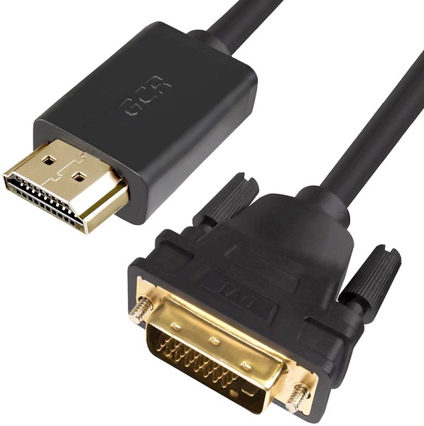 Кабель GCR GCR-HD2DVI1-3.0m Greenconnect Кабель HDMI-DVI 3.0m черный, OD7.3mm, 28/28 AWG, позолоченные контакты, 19pin AM / 24+1M AM double link, , тр