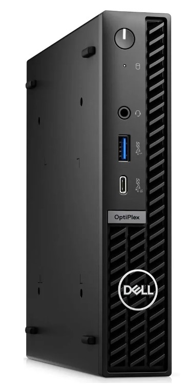 Компьютер Dell Optiplex 7020 Micro i3-14100T/8GB/256GB SSD/UHD graphics 730/GbitEth/260W/USB kbd/USB mouse/Win11Pro/black