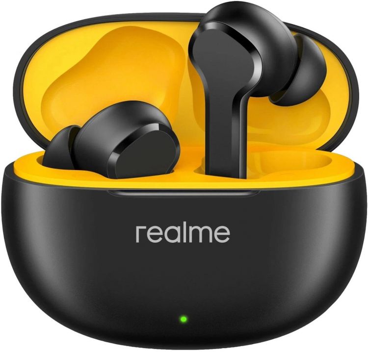 Гарнитура беспроводная Realme Buds T110 631206000006 внутриканальная черная bluetooth в ушной раковине