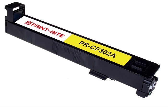 Картридж Print-Rite PR-CF302A CF302A желтый (30000стр.) для HP CLJ Ent M880