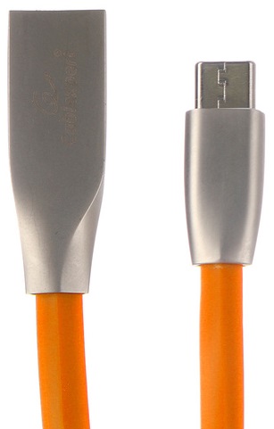 Кабель интерфейсный USB 2.0 Cablexpert CC-G-USBC01O-1M AM/Type-C, серия Gold, длина 1м, оранжевый, блистер