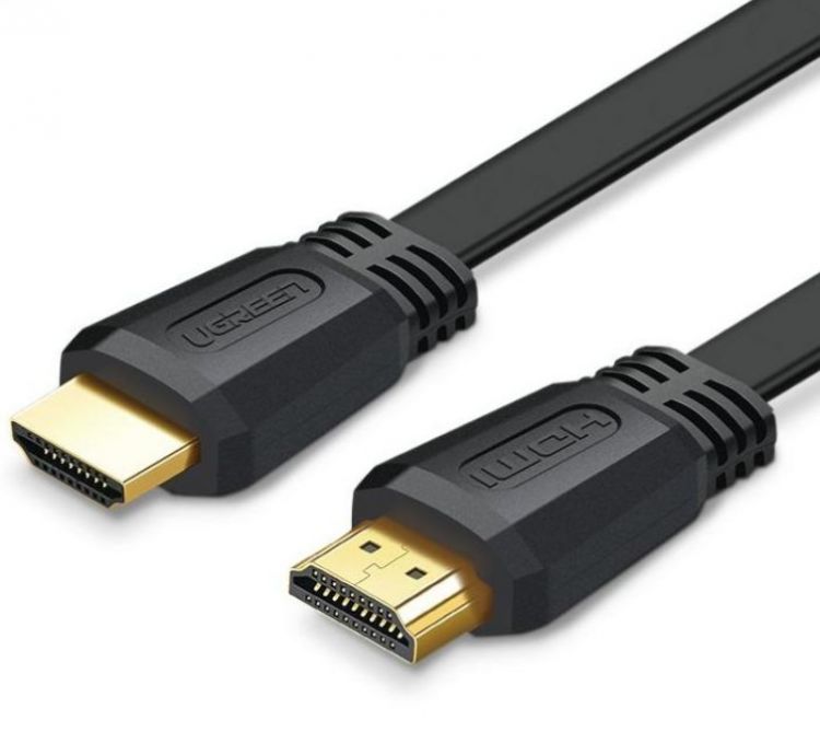 Кабель интерфейсный UGREEN ED015 70159_ плоский, HDMI, 2м, цвет: черный