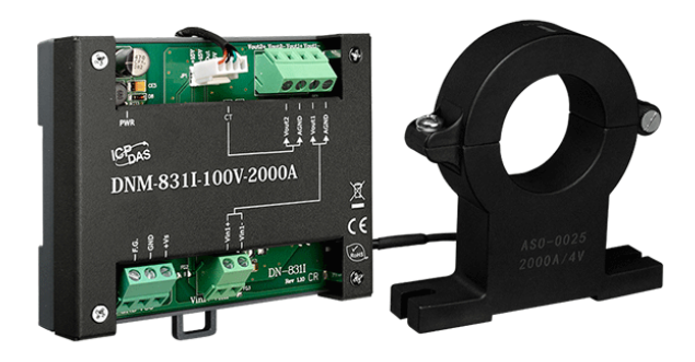 Преобразователь ICP DAS DNM-831I-100V-2000A 1 Channel Voltage Attenuator and 1 Channel Current Transformer (2000A) (Metal) (RoHS)