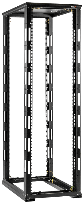 Серия DOUBLE II Стойка 19, 33U TLK TRD-336010-R-BK открытая, двухрамная, Ш600xВ1595xГ1000мм, с крышей, в разобранном виде, черный