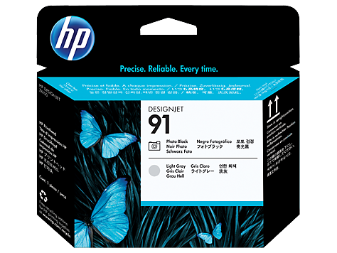 Картридж HP C9463A №91 Печатающая головка для печати Designjet Z6100, черная и светло-серая, 775 мл.