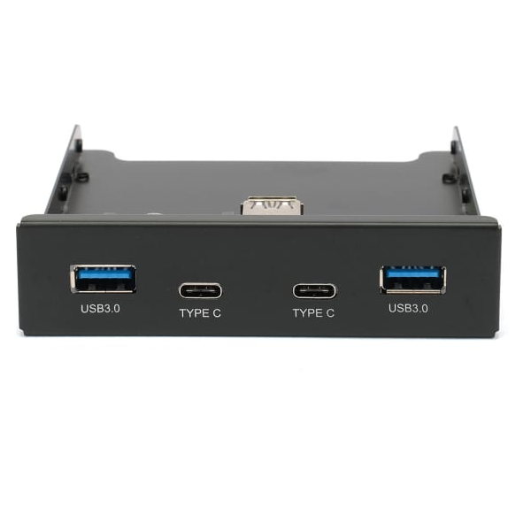 Планка Gembird FP3.5-USB3-2A2C USB 3.0 на переднюю панель 3.5, 2xUSB-A 3.0 + 2xType-C