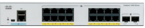 Коммутатор Cisco C1000-16P-2G-L Catalyst 1000 16port GE, POE, 2x1G SFP