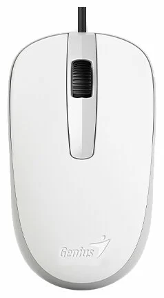 Мышь Genius DX-120 31010010401 1000 dpi, 3 кнопки+колесо прокрутки, провод 1,5 м, USB, White/31010105102