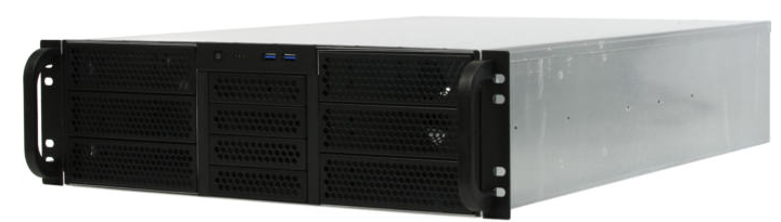 Корпус серверный 3U Procase RE306-D6H4-E-55 6x5.25+4HDD,черный,без блока питания(PS/2,mini-redundant,2U-redundant),глубина 550мм,MB EATX 12x13,4slot