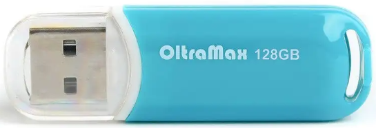 Накопитель USB 2.0 128GB OltraMax OM-128GB-230-Steel Blue 230 стальной синий