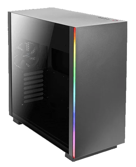 Корпуса AeroCool Корпус ATX AeroCool GLO 4713105950274 черный, без БП, USB3,0