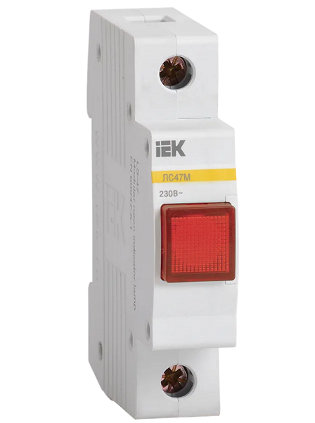 Лампа IEK MLS20-230-K04 сигнальная ЛС-47М красная