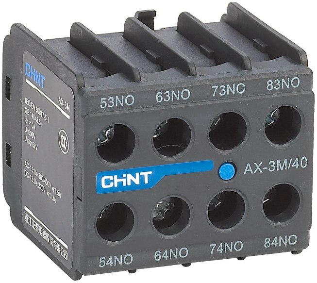 Приставка доп. контакты CHINT 925184 AX-3M/40 к контактору NXC-06M~12M