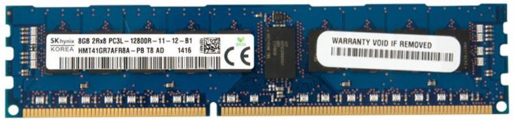 Модуль памяти DDR3L 8GB Hynix original HMT41GR7AFR8A-PB PC3-12800 1600MHz ECC Registered 2Rx8 CL11 1.35V Bulk