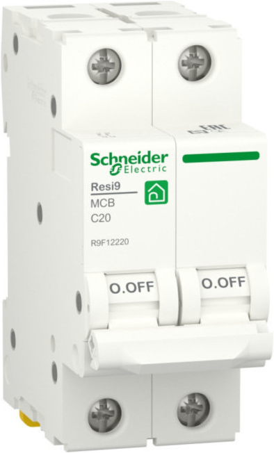 Автоматический выключатель Schneider Electric RESI9 (С) 20А 2P 6000A