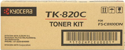 Тонер-картридж Kyocera TK-820C 1T02HPCEU0 для FS-C8100DN Cyan 7000 стр