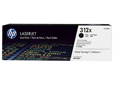 Картридж HP 312X CF380XD black 2-pack LaserJet Toner Cartridge увеличеной емкости