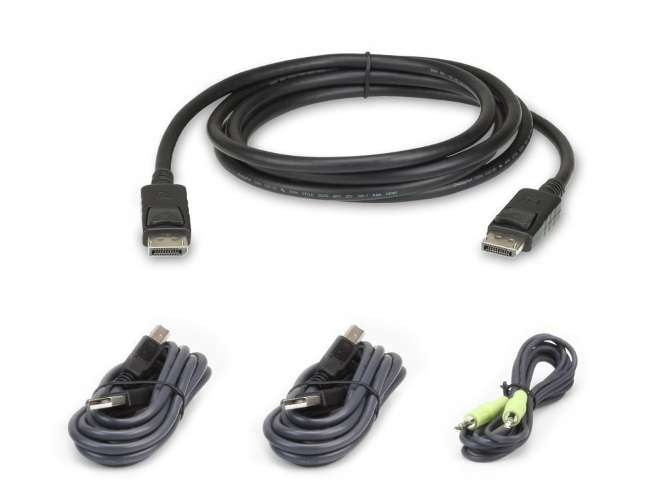 Комплект Aten 2L-7D02UDPX4 кабелей USB, DisplayPort для защищенного KVM-переключателя (1.8м)