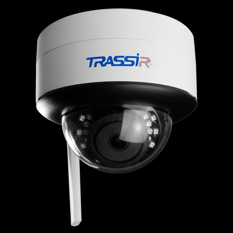 Видеокамера IP TRASSIR TR-D3121IR2W v3 2.8 компактная 2Мп WiFi-камера, 1/2.7 CMOS, чувствительность: 0.005Лк (F1.8) / 0Лк (с Ик), разрешение FullHD (