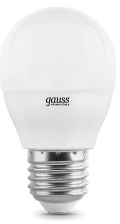 Лампа светодиодная Gauss 105102207-D LED Globe-dim E27 7W 4100К диммируемая 1/10/100