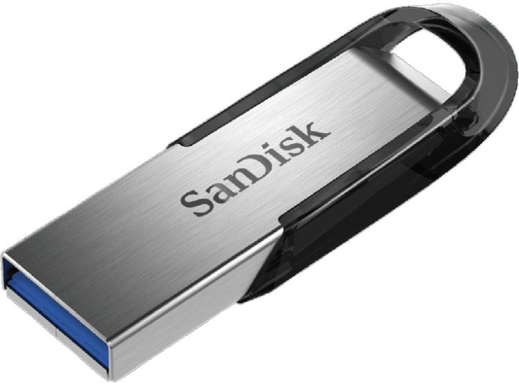 Накопитель USB 3.0 64GB SanDisk Ultra Flair SDCZ73-064G-G46 черный/серебристый