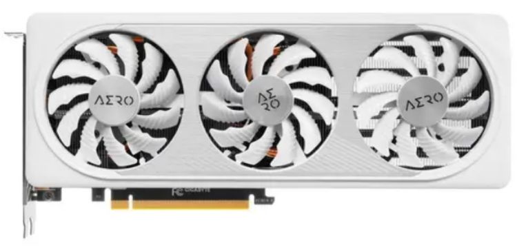 Видеокарта PCI-E GIGABYTE GeForce RTX 4060 AERO (GV-N4060AERO OC-8GD) 8GB GDDR6 128bit 5nm 1830/17000MHz 2*HDMI/2*DP