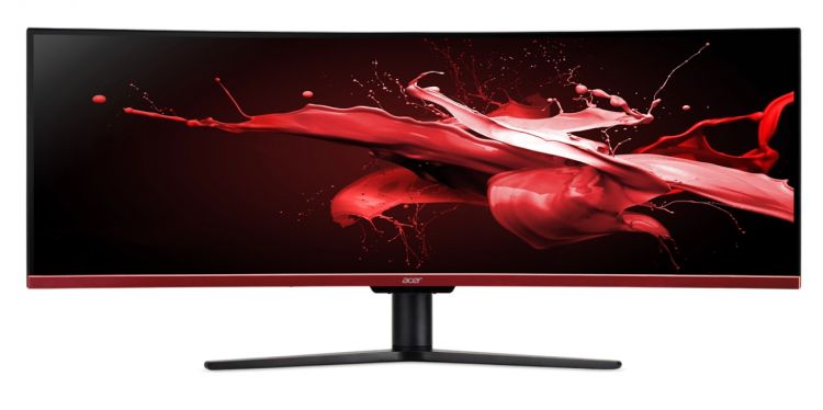 Монитор 49 Acer Nitro EI491CRPbmiiipx UM.SE1EE.P01 3840x2160, 5 мс, 400 кд/м2, 3000:1, 178°/178°, 144Гц, VA, изогнутый, HDMI 2.0 x3, DisplayPort 1.2,