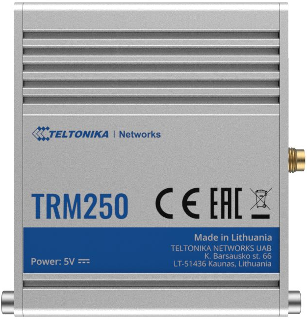 Модем Teltonika Networks TRM250 LTE cat.1/NB-IoT/EGPRS, SMA, miniSIM, USB