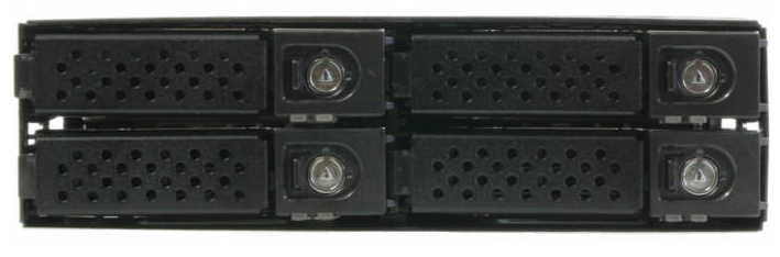 Корзина Procase M2-204-NVME-BK 4 NVMe HDD, черный, с замком, hotswap mobie rack module for 2,5 HDD