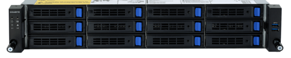 Серверная платформа 2U GIGABYTE R282-Z90 (2*LGA4094, 32*DDR4 (3200), 12*2.5 SATA/SAS/Gen4, 2xPCIe-X16, 2*USB, VGA, 2x1200W)